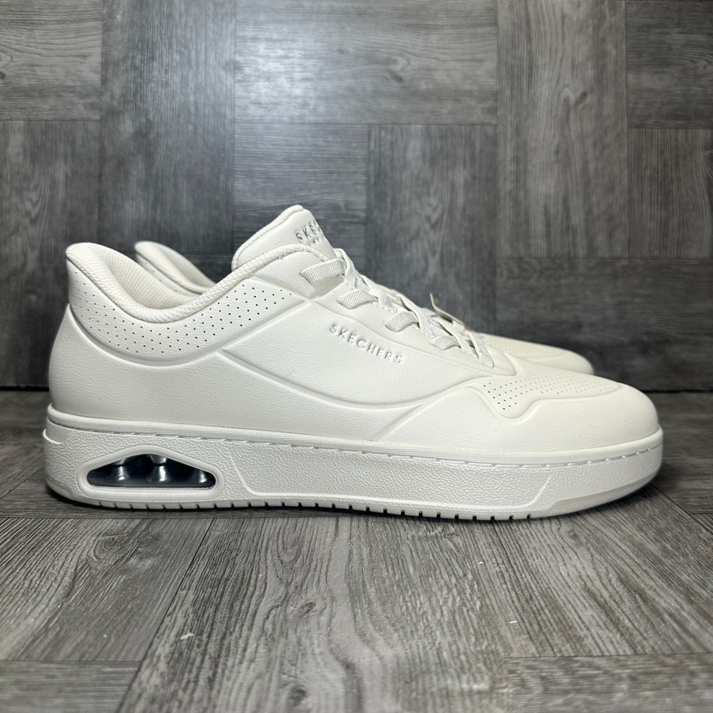Skechers Uno Court Low Joy Women 11 Natural Beige Cushioned Streetwear NEW